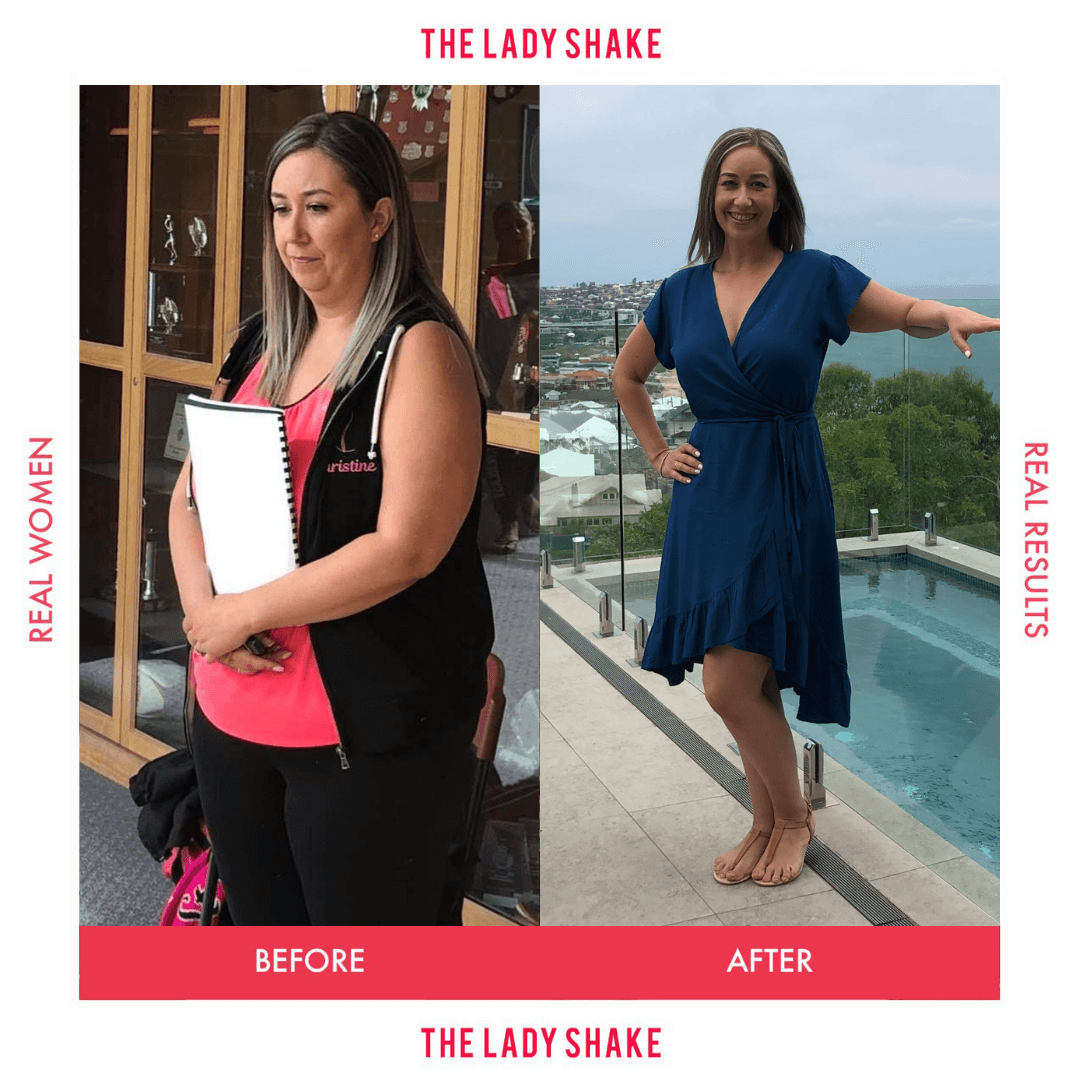 Christine lost 27kg with The Lady Shake