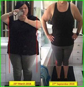 Angela lost 10kg with The Lady Shake