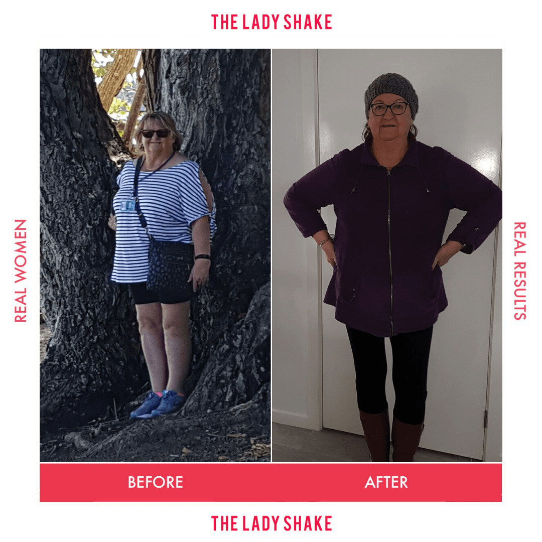 Kaye has lost 15kg and 13cm from her waist!