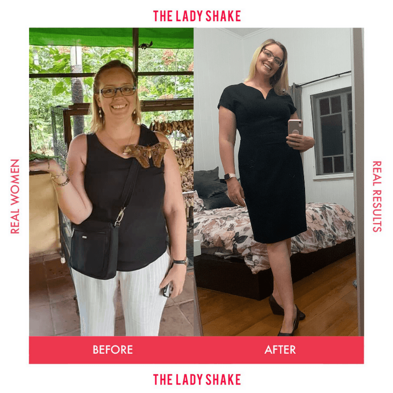 Renee lost over 18kg with The Lady Shake