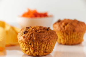 Steamed Carrot and Oatmeal Muffins