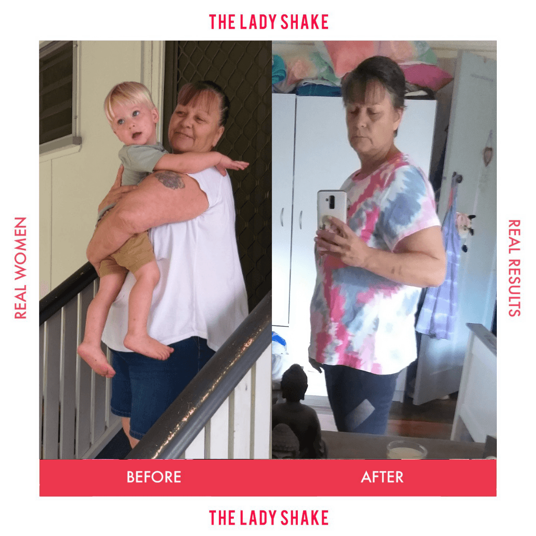 Meredith lost 21.7kg